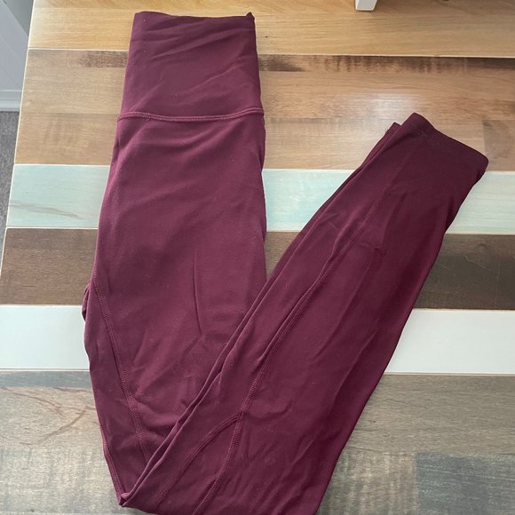 Lululemon Align Pant 28" Garnet Deep Red Burgundy - Picture 3 of 5